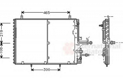 VAN WEZEL 30005233 -  Конденсатор, кондиционер